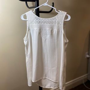 White flowy blouse